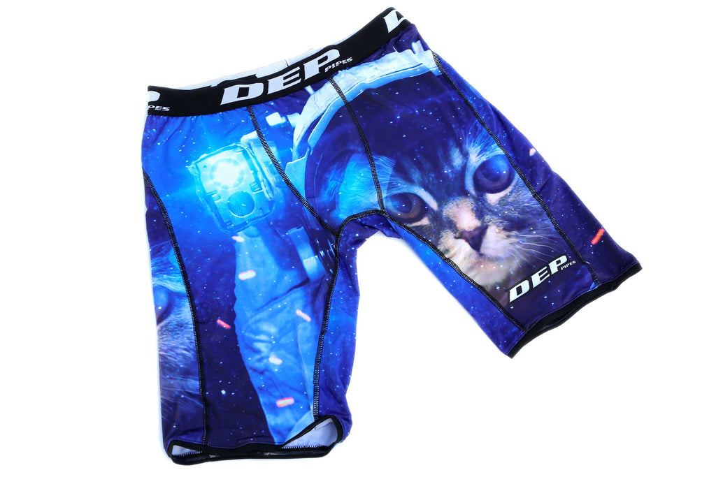 DEP LONG SPACE CAT PRINT BOXER SHORTS – DEP Pipes
